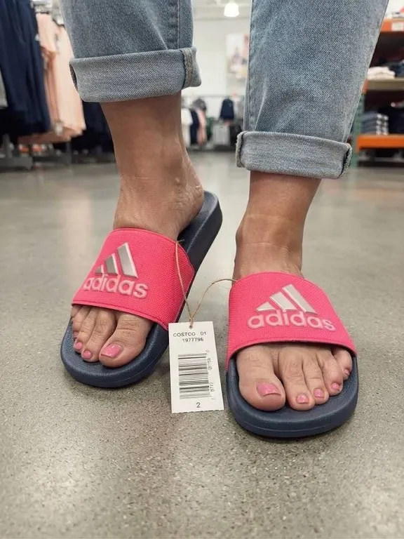 Adidas Adilette Shower K Slides Size 2 Youth