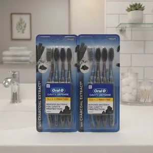 2 Packs Oral-B Cavity Defense Toothbrushes 4ct