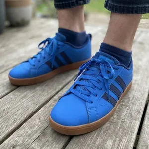 Adidas Blue Sneakers With Gum Sole Size 7