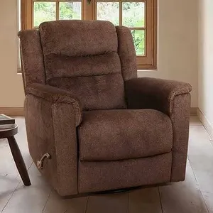 Northridge Home Brown Fabric Glider Recliner Chair