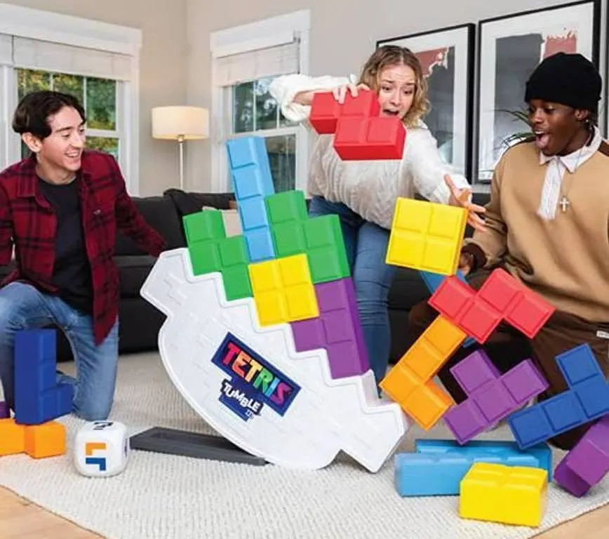 Tetris Tumble XL Game Set With Blocks