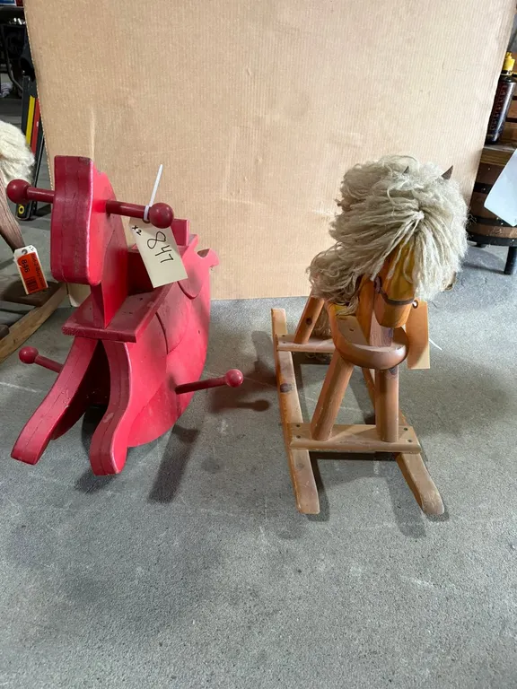 (2) Vintage Rocking Horses