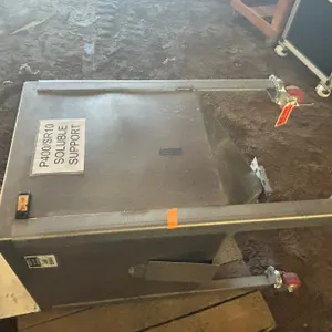 Metal Rolling Bin on 4 Wheels