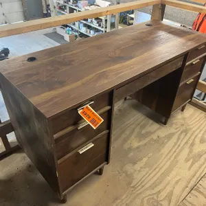Wooden Desk with Drawers