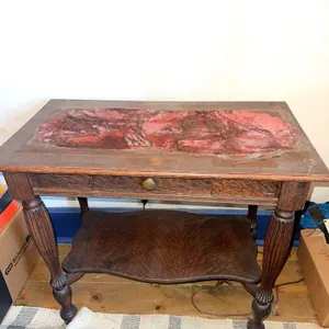 Amazing antique table with one drawer