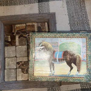 Antique wood puzzles – three