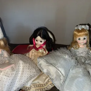 Three large Madame Alexander dolls – Cinderella, Snow White, and the fairy godmother