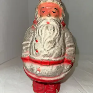Antique papier-mâché/pulp Santa – 10 inches high