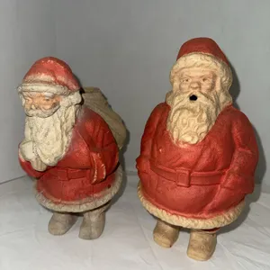 Antique papier-mâché/paper pulp Santas