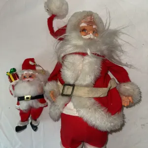 Vtg Rubber faced Santa, etc.