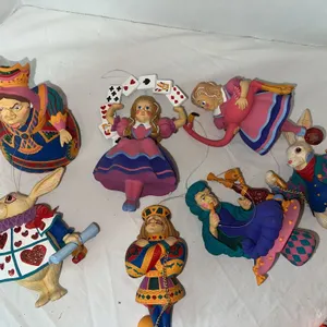 Department 56 Alice in  Wonderland large Ornaments