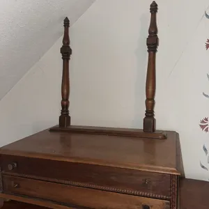 Antique wood dresser/glove box