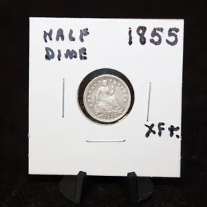 1855 U.S. Seated Liberty Silver Half Dime