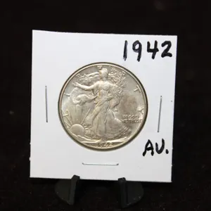1942 U.S. Walking Liberty Silver Half Dollar