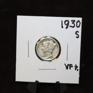 1930-S U.S. Mercury Silver Dime