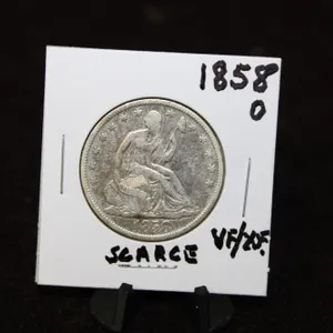 1858-O U.S. Washington Silver Quarter