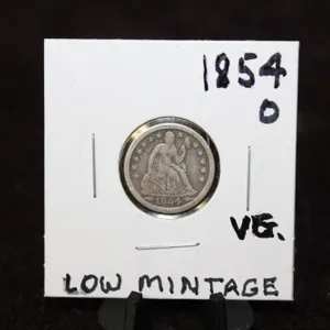 1954-D U.S. Seated Liberty Silver Dime