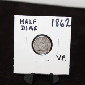 1862 U.S. Seated Liberty Silver Half Dime