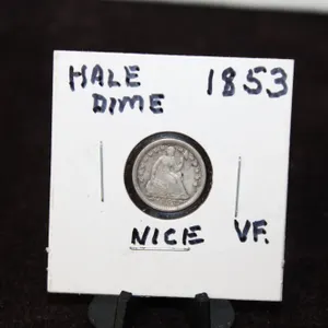 1853 U.S. Seated Liberty Silver Half Dime