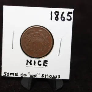 1865 U.S. Shield Two-Cent Piece