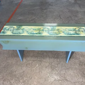Painted Croc Bench