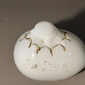 Vintage Glass Easter Egg