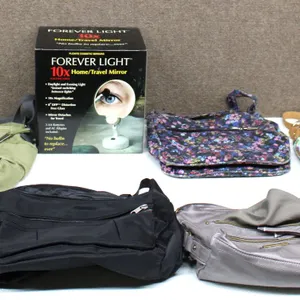 Handbags & Purses & 10X Travel Mirror