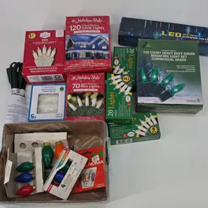 Lot of Christmas Lights and Bulbs with Extension Cord.