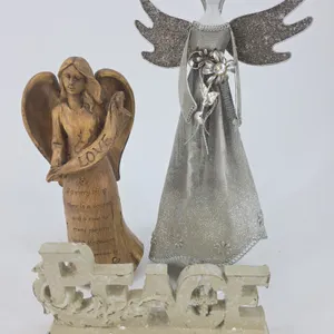 Three Piece Angels and Peace Sign.