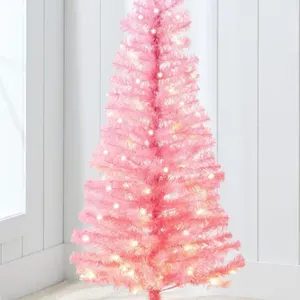 4ft Pre-lit Christmas Tree, Artificial Mini Tree Perfect for Kids, Apartments, Bedroom with Twinklin