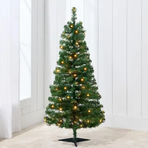4ft Pre-lit Christmas Tree, Artificial Mini Tree Perfect for Kids, Apartments, Bedroom with Twinklin