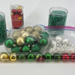 Lot of Christmas Bulbs and beads