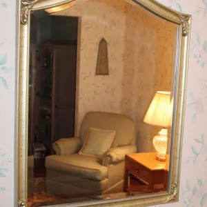 Gold-Tone Wall Mirror