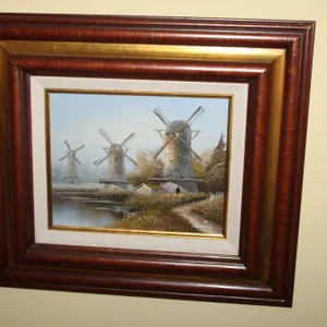 Windmill Landscape Artwork