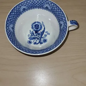 Wedgwood Etruria & Barlaston Blue and White Teacup