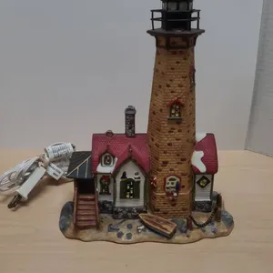 Santas Workbench 2004 Pelican Pointe Lighthouse Lamp