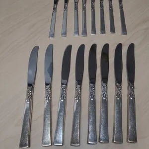 19 Stainless Steel Flatware Knives Decorative Handles
