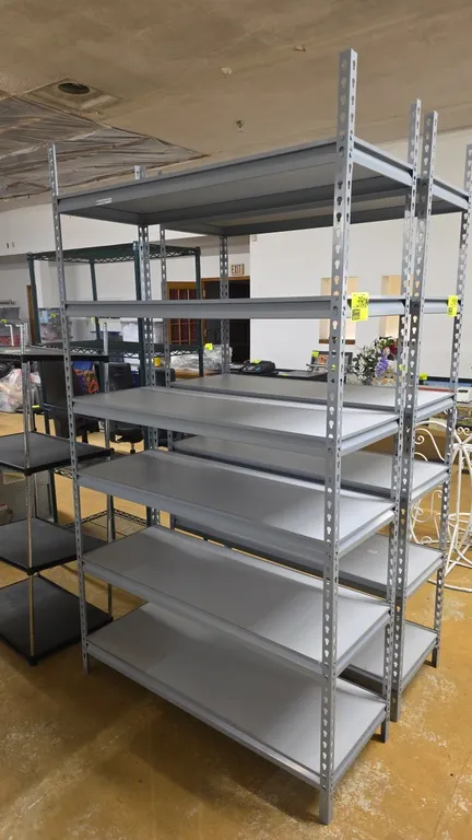 Light duty 6-tier shelving 48"×18"×86"