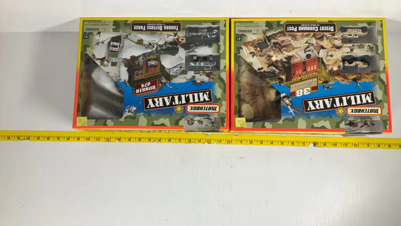 (2) Matchbox Military Desert Command Post, Tundra Defense Force