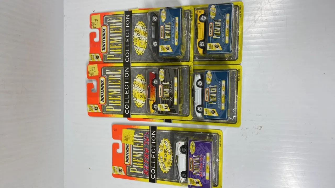 (5) Premier Collection Matchbox Cars
