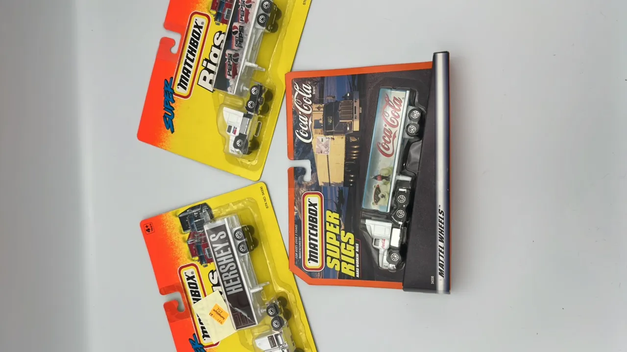 (3) Matchbox Super Rigs Die Cast Tractor Trailers