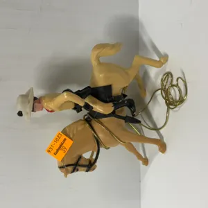 Vintage Lone Ranger and Silver Toy Figure