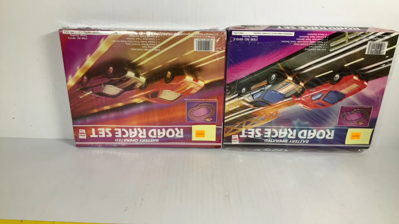 (2) Battery Operated Road Race Set