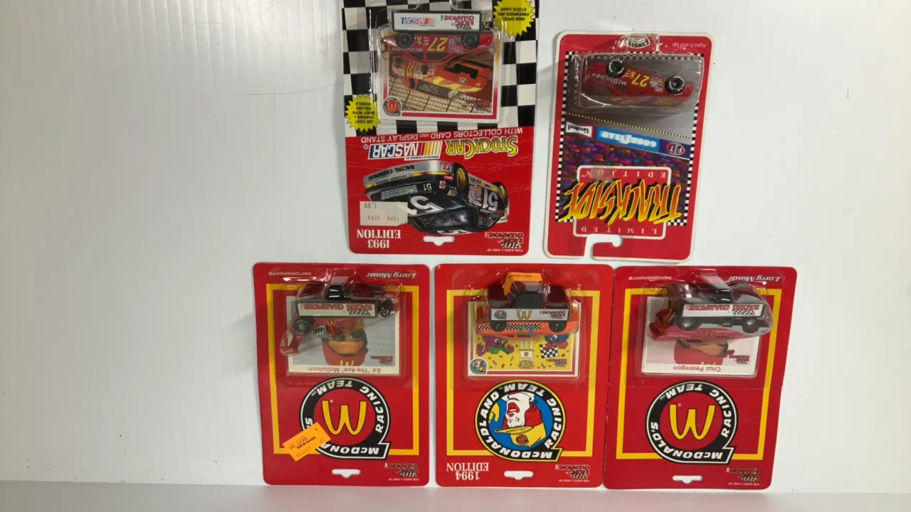 (5) McDonalds Die Cast Cars