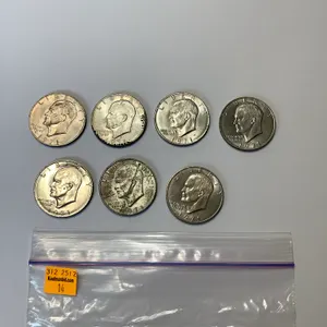 2 - 1971-D Eisenhower Silver Dollar