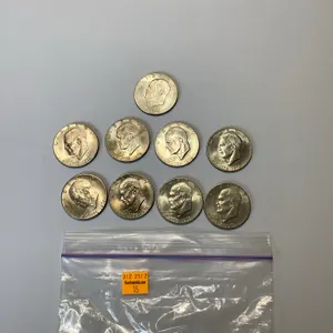 9 - 1776 - 1976 Bi-Centennial Eisenhower Silver Dollars