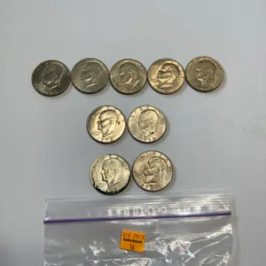 2 - 1972 - D Eisenhower Silver Dollar, 1 - 1974 - D Eisenhower Silver Dollar, 5 - 1972 Eisenhower Silver Dollars, 1 - 1971 - D Eisenhower Silver Dolla