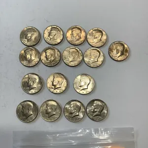1 - 1977 Half Dollar, 2 - 1979 Half dollar, 9 - 1776 - 1976 Bicentennial Half Dollar, 4 - 1980 Half Dollar