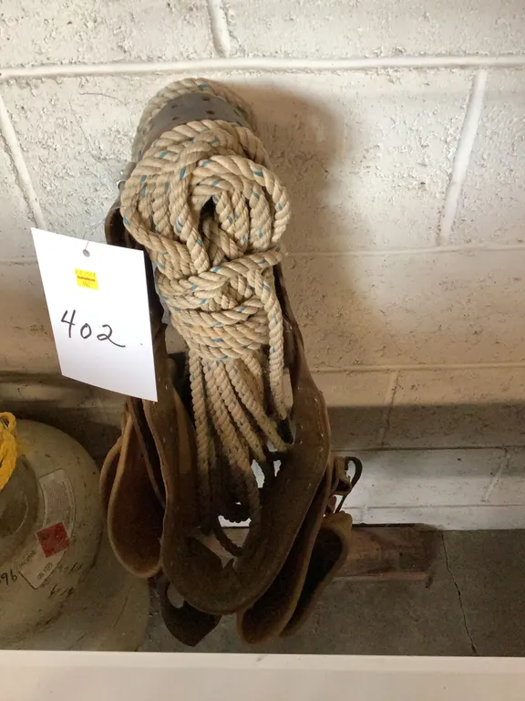 Leather tool belt and rope