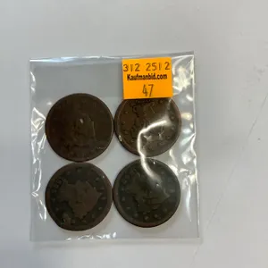 1844, 1848 Braided Hair Liberty Head US, 1953 Large Cent